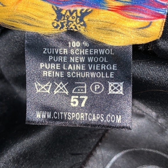 CITY Sport Brown with Red and black “Plaid” Wool Cabby Hat Size 57 (7-1/8) - Picture 6 of 7